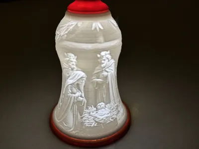 Lithophane Christmas Bell - Nativity