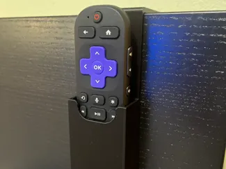 Roku remote holder for Ikea Malm bed headboard
