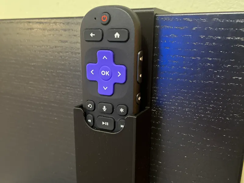 Roku remote holder for Ikea Malm bed headboard