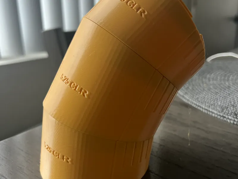3.5in pipe 5.25CLR mock up
