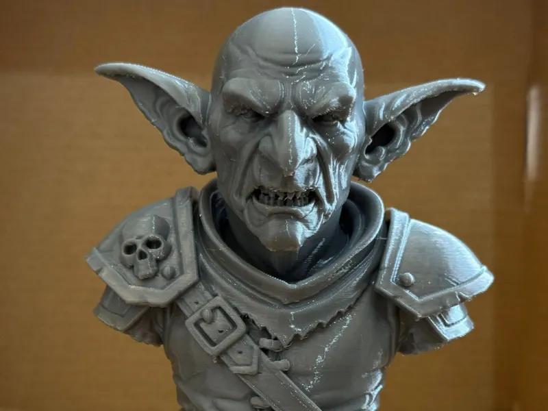 Goblin Warlord Bust - Dark Fantasy Statue