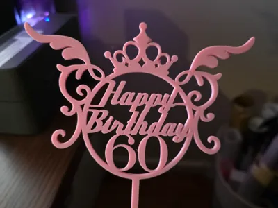 Cake Topper 60th Birthday