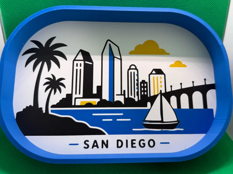 San Diego City Plate