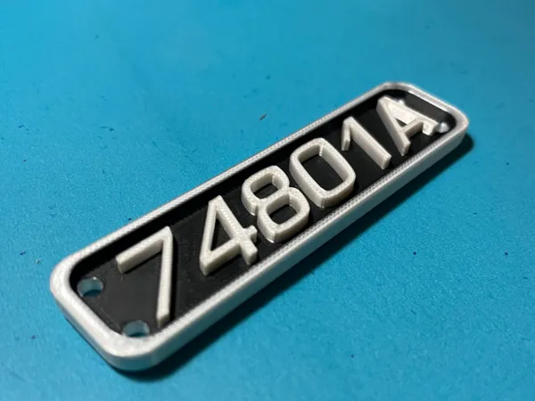 Plaque d'immatriculation vierge Vex IQ (2x8)