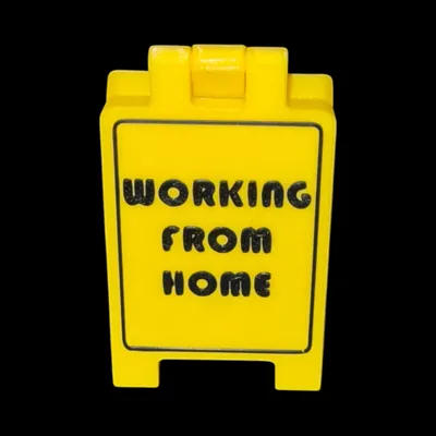 Working From Home Funny Desk Sign