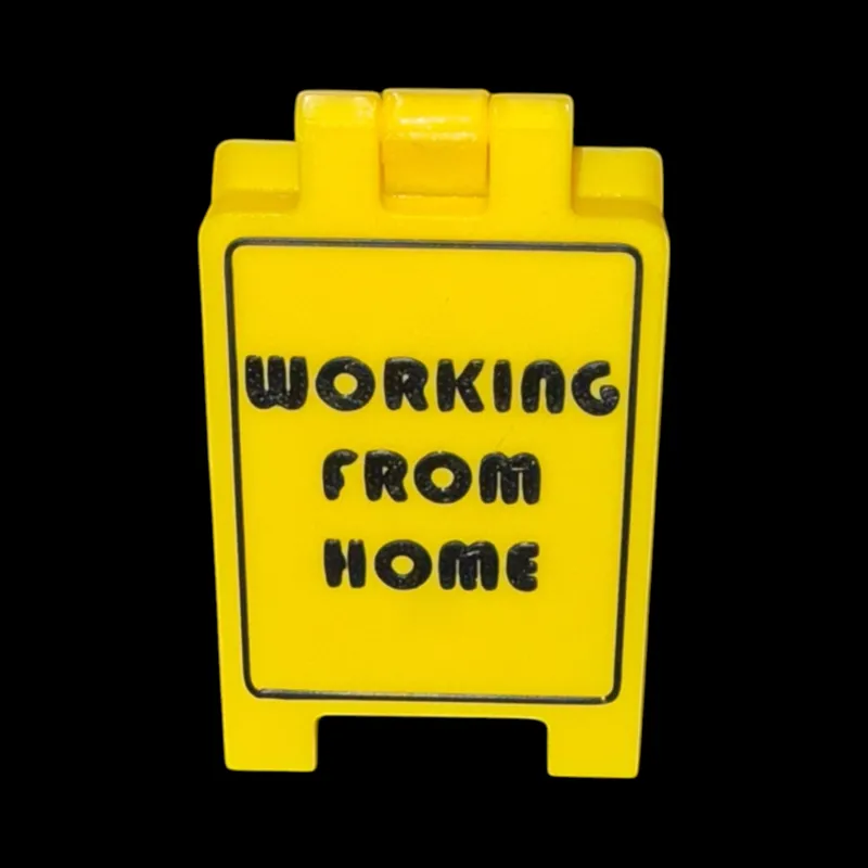 Working From Home Funny Desk Sign
