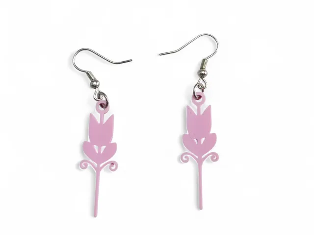 tulip shaped earrings