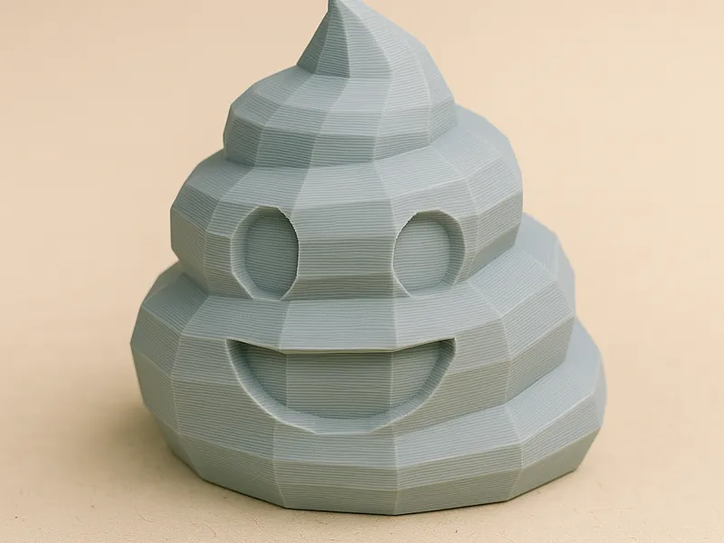 Low-Poly Poop Emoji – Funny, Funky, and Geometric