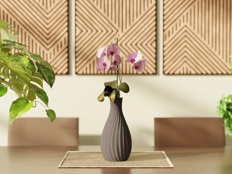 Spiral Orchid Vase - by Pepper