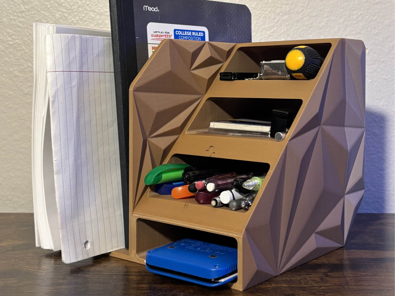 Geometric Desk Organizer