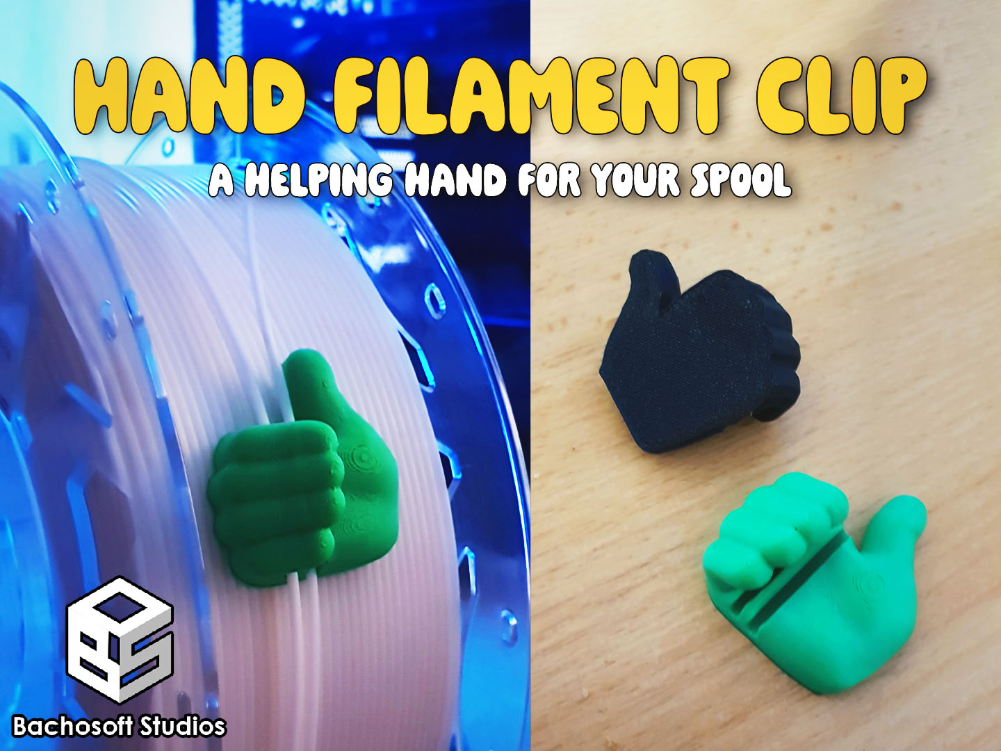Hand Filament Clip | A Helping Hand for Your Spool