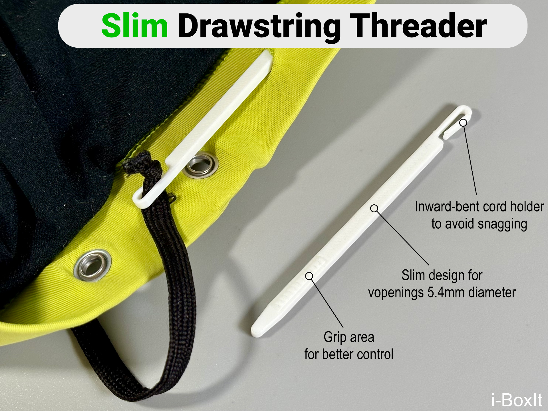 Slim Drawstring Threader - Einfädelhilfe