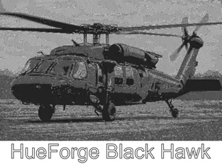 Black Hawk HueForge Helicopter