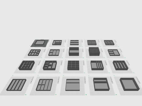 Organizador: 60 storage & stackable bin set — referencia de MakerWorld