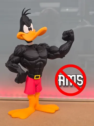 Accesorio para impresora 3D: Daffy Duck The Bodybuilder / NO AMS — vista de referencia 2