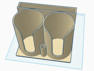 Plastic Cup, Lid, Straw Dispenser - Half Size