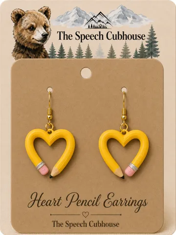 Pendientes: Heart Pencil Earrings — vista de referencia 2