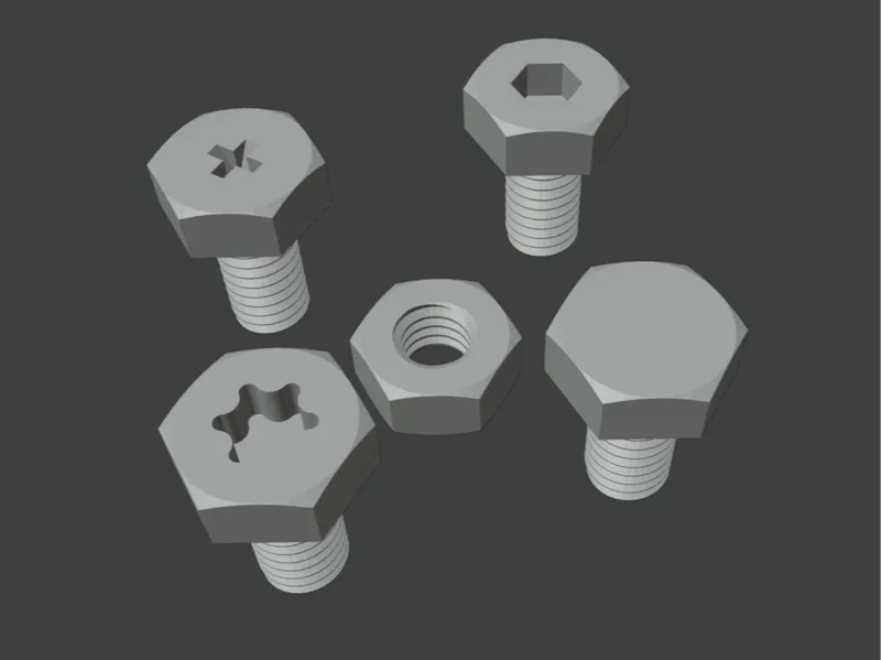 Tornillo y Tuerca M4 x 8