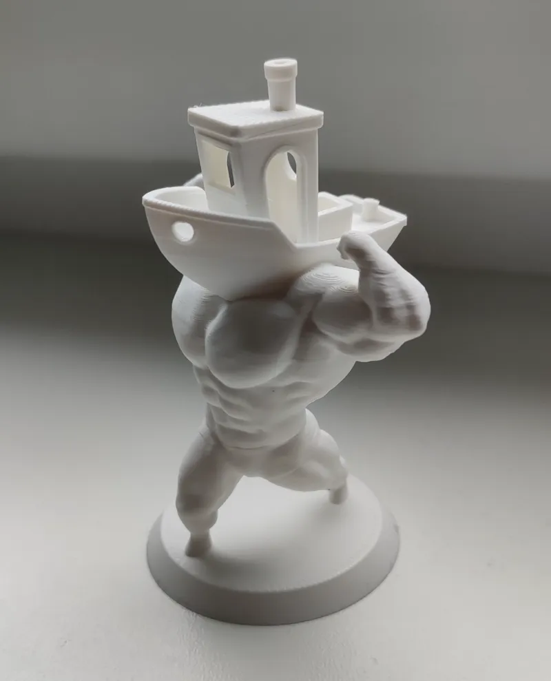 Buff Benchy - the ultra swole 3D printing torture-test, scaled down (80mm height)
