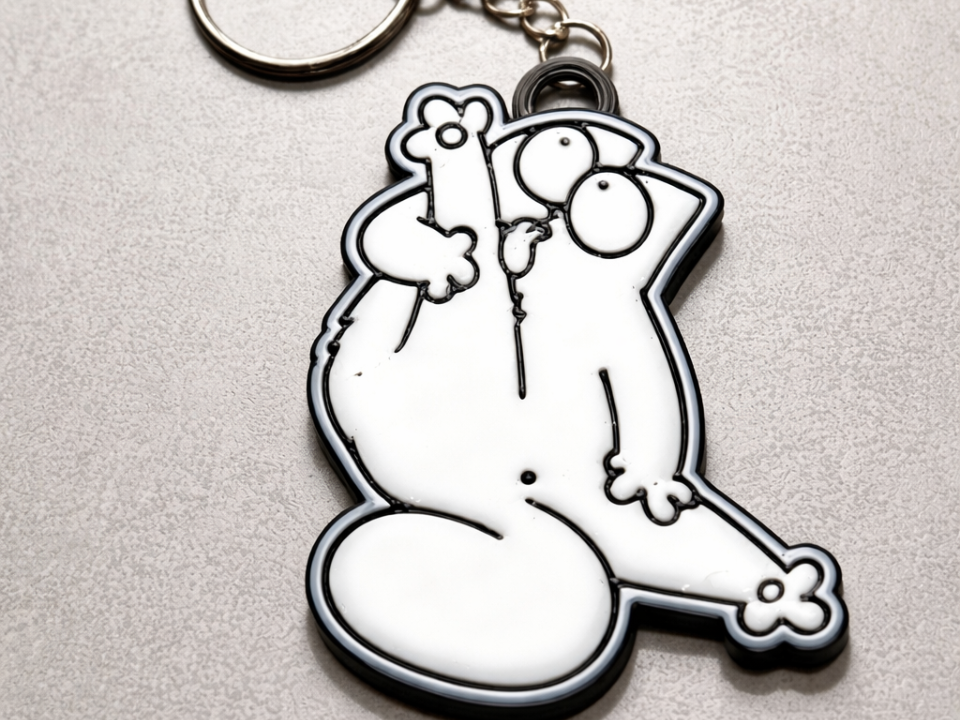 iconic cat keychain