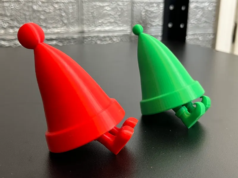 Santa Hat with Legs & Elf Hat with Legs