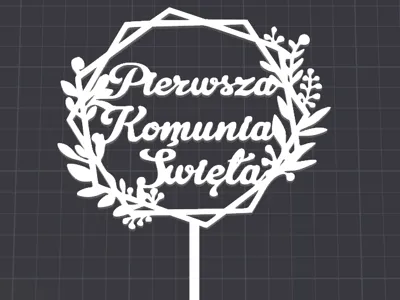 First Holy Communion Cake Topper