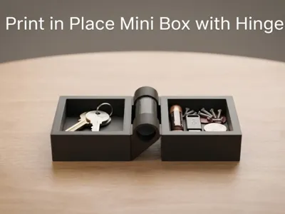 Print in Place Mini Box with Hinge