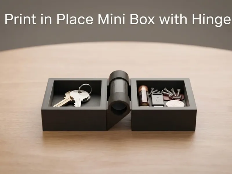 Print in Place Mini Box with Hinge