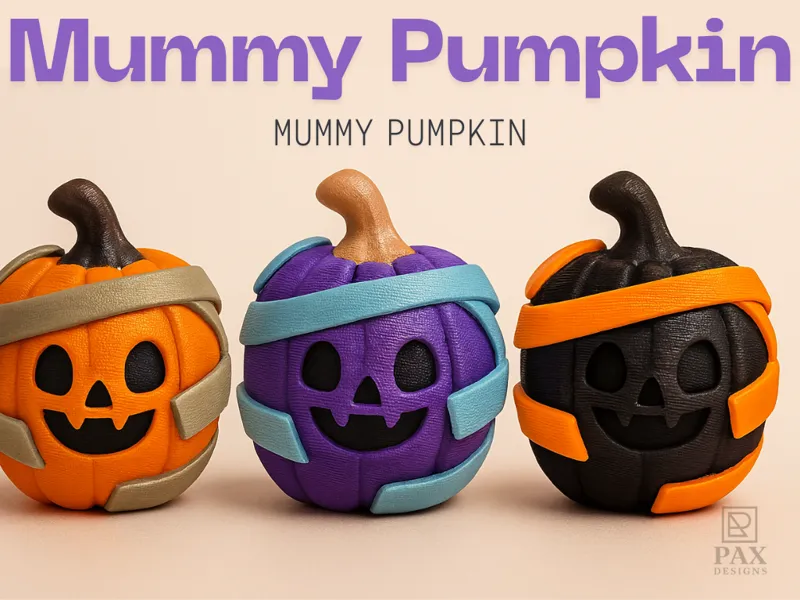 Halloween Mummy Pumpkin | PAX Designs