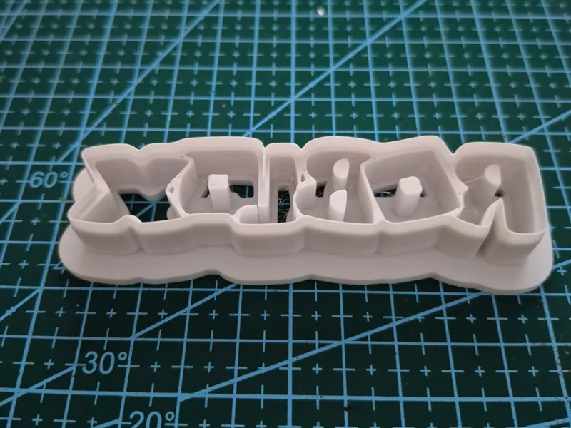 ROBLOX WORDING COOKIE CUTTER 100mm