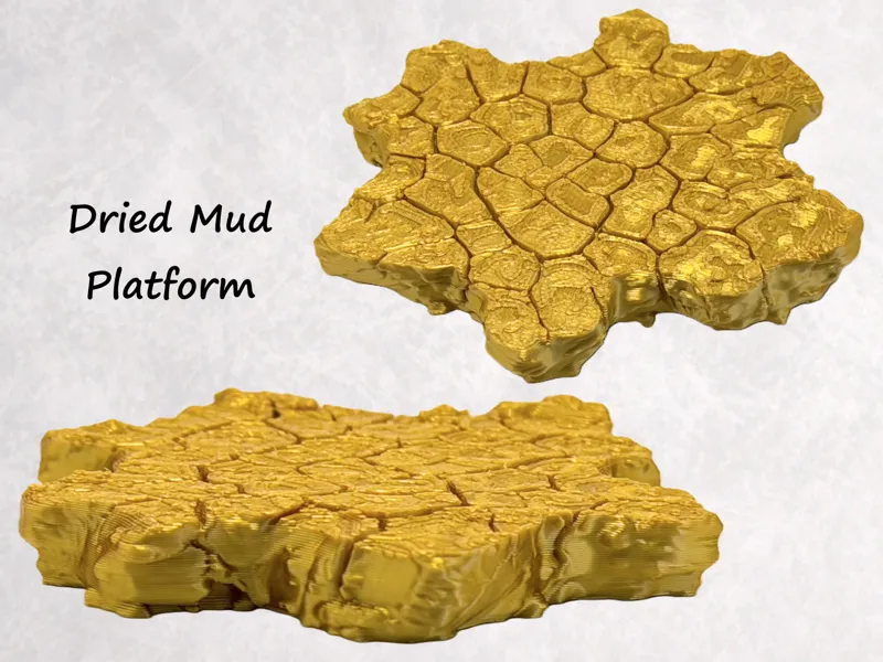 Dried Mud Organic Platform Base Stand