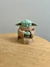 Grogu and Mandalorian version No Stand