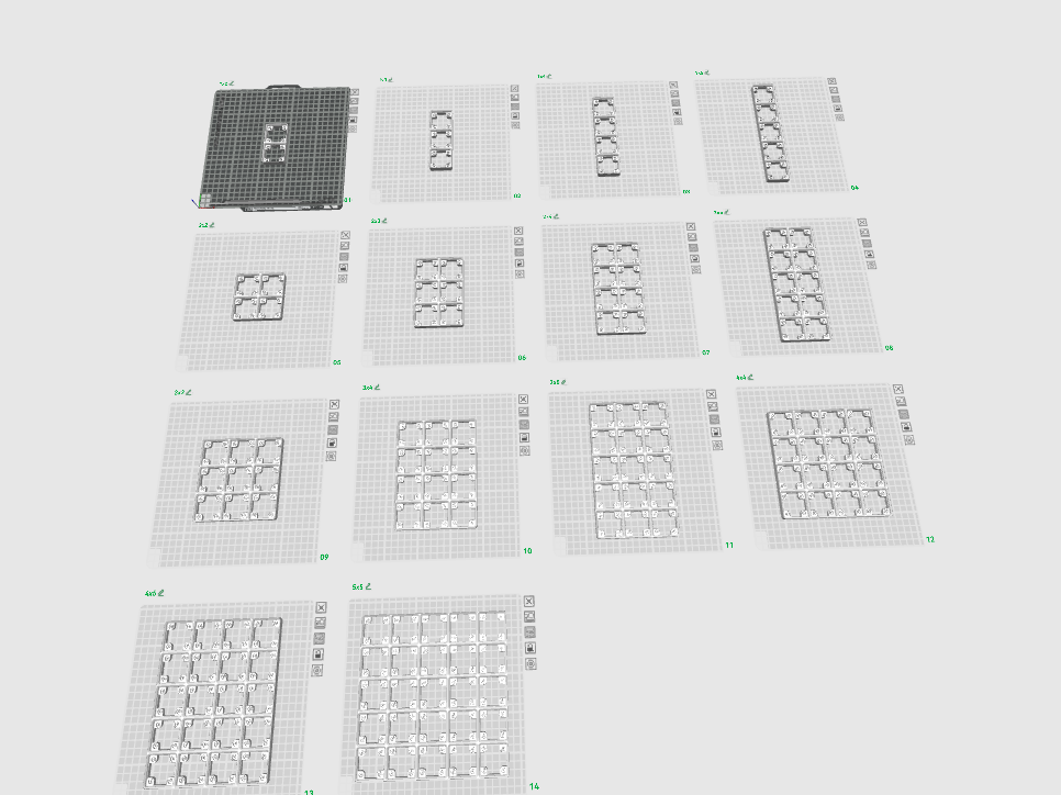 Gridfinity Magnet-Gitterboden mit Magnet
