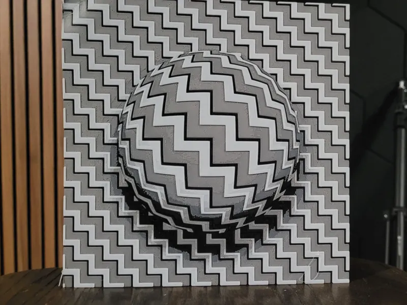 "The ball" optical illusion (no ams print option)