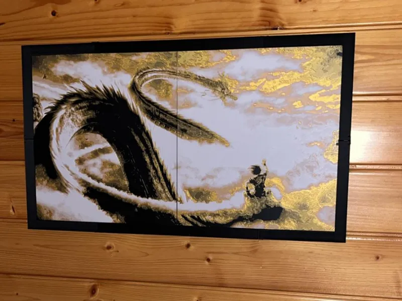 cuadro goku y shenron
