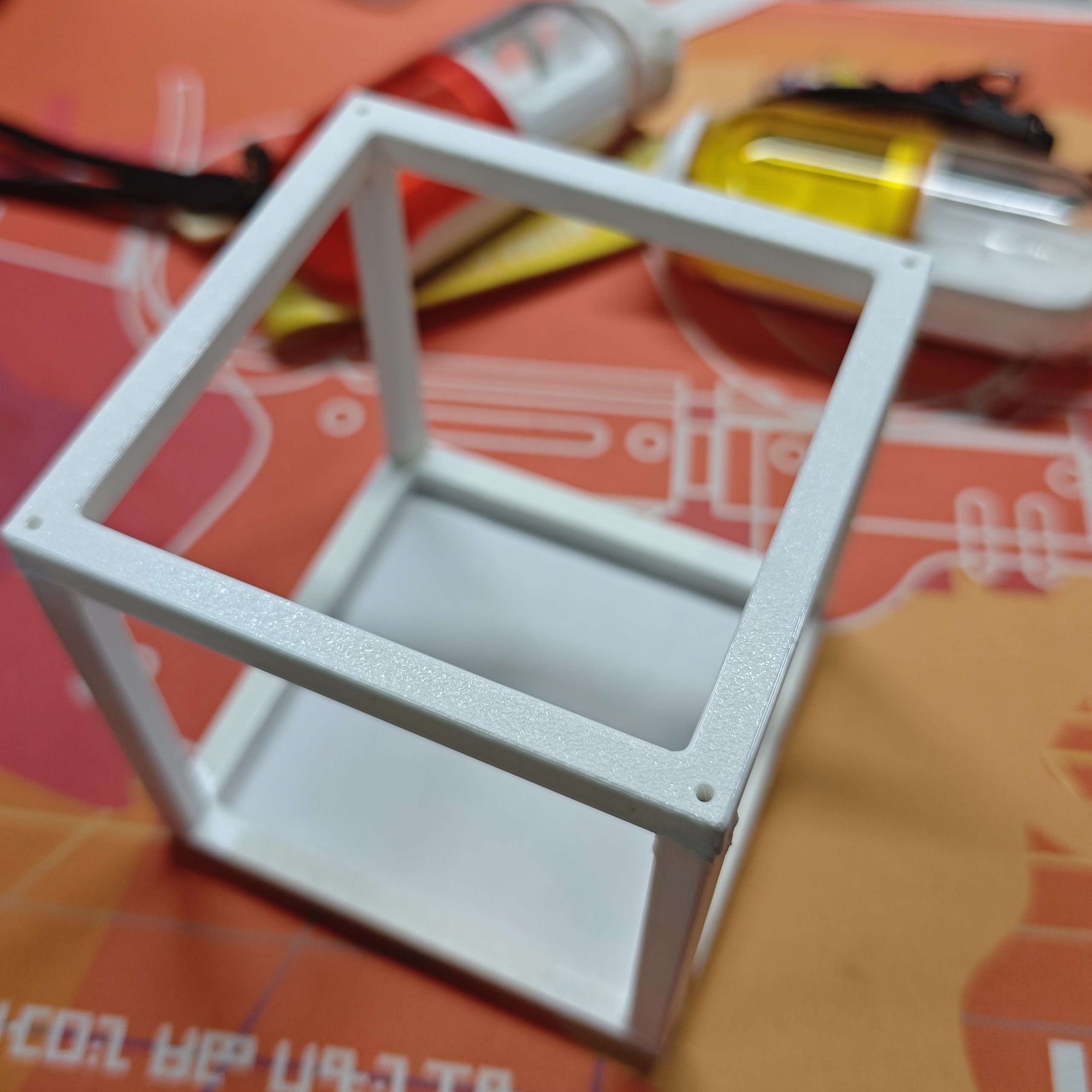 Miniatura 2 do modelo 3D 8cm磁吸拆件正方体框架 易收纳携带