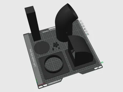 Window hood with H2C/H2D air damper