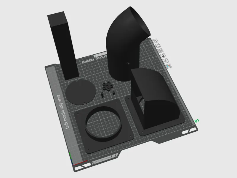 Window hood with H2C/H2D air damper