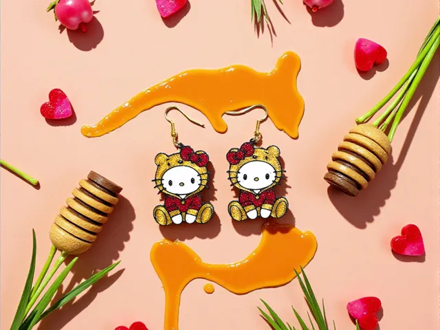 Winnie the Kitty earrings