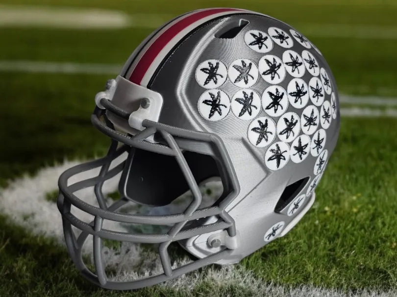 Helmet Ohio State Wide Receiver Gloves Ohio State Nike Football