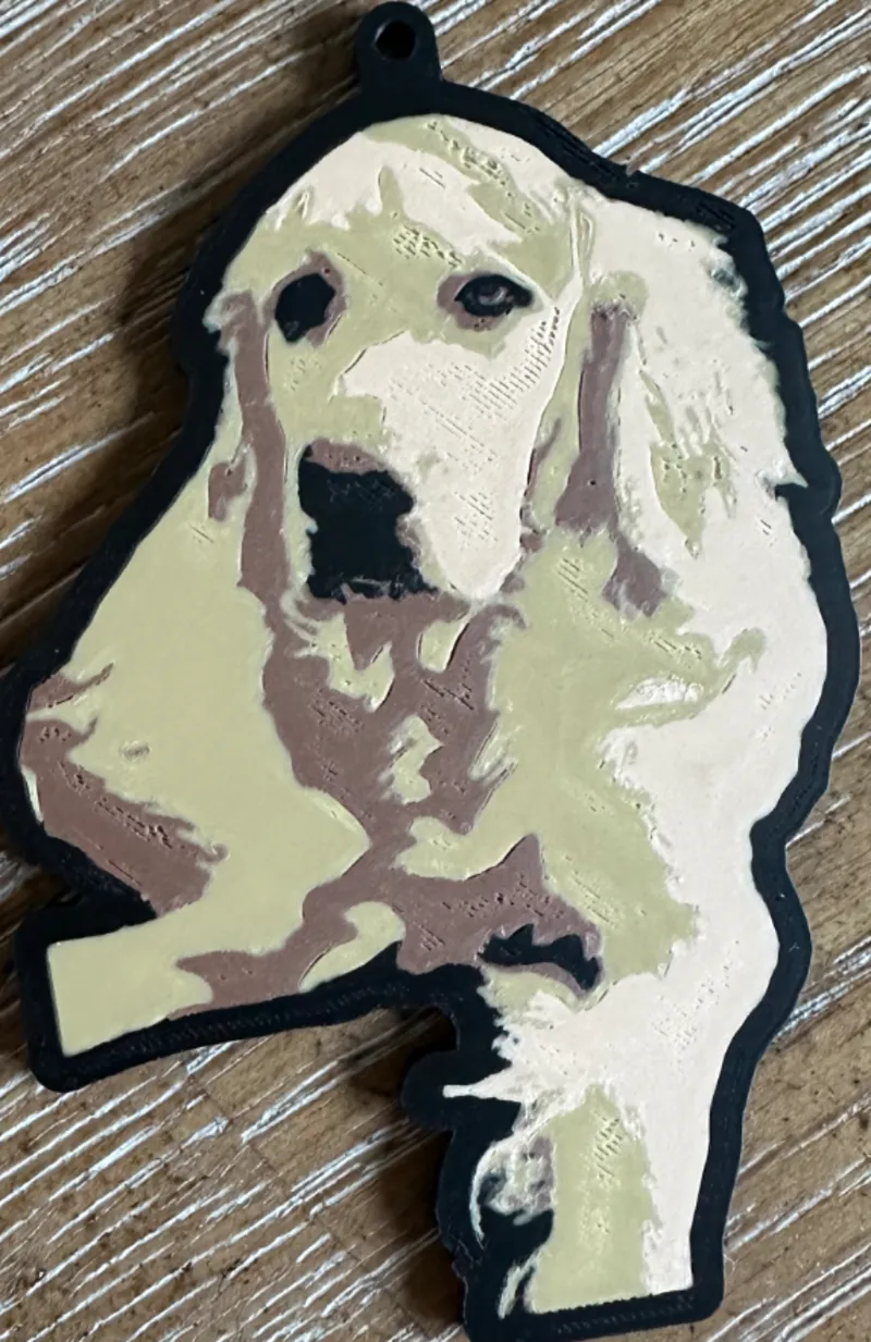 Golden Retriever Keychain/Chirstmas ornament