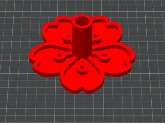 Flower Single Pen Holder 