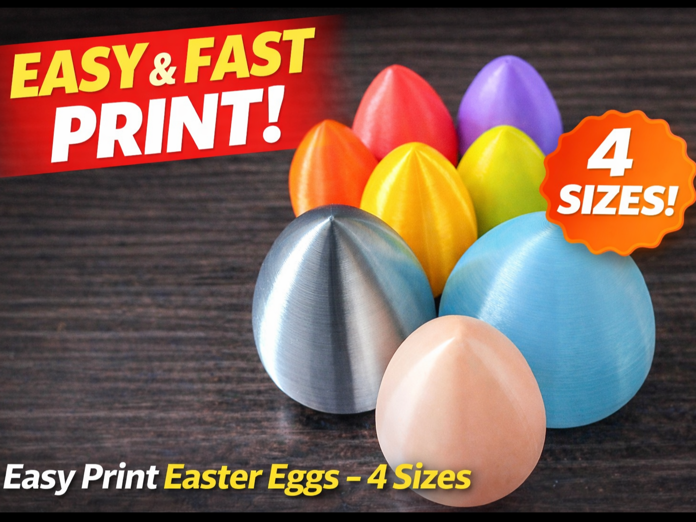 Perfect Easter Eggs – Easy Print (4 Sizes)