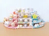 Fan & Straight Figure Display stand set 5 step