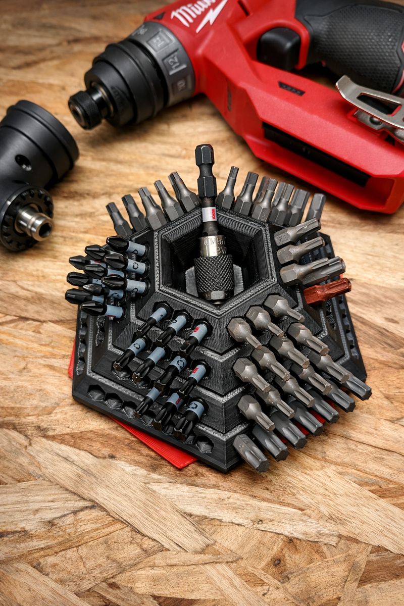 1/4 in Hex Screwdriver Bit Rotating Holder