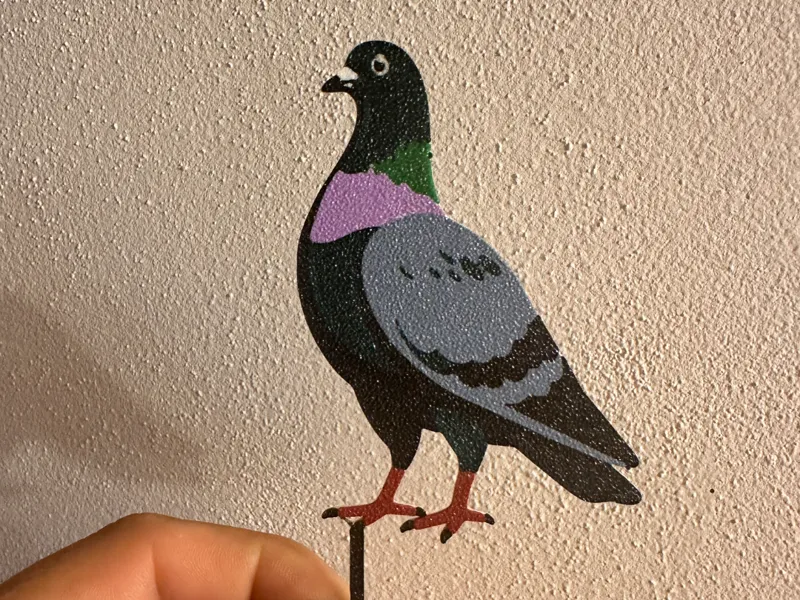 Pigeon bird cake topper