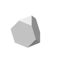 Sphère low poly — tétraèdre tronqué — photo 3