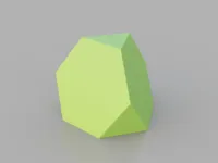 Sphère low poly — tétraèdre tronqué — photo 1