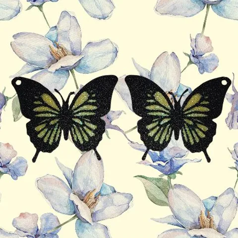 Butterfly earrings view 2