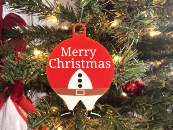Santa Belly Ornament